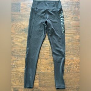 Black Adidas Leggings with Sheer siding